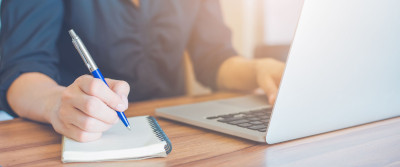 Person taking notes