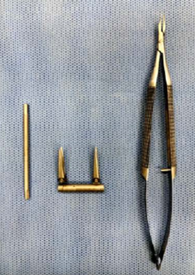 Photo of microvascular instruments