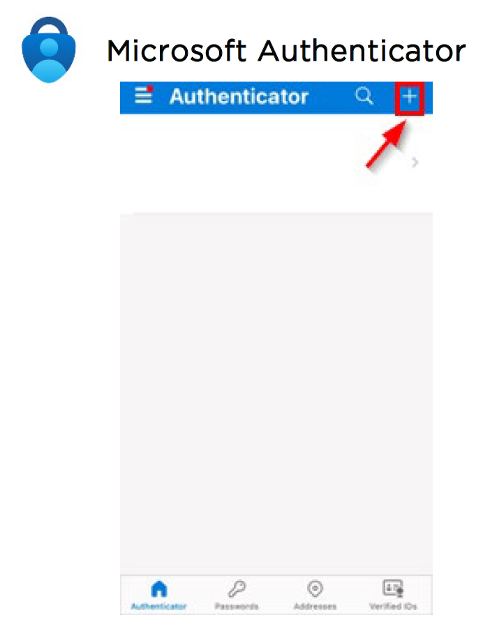 Screenshot of Microsoft Authenticator app