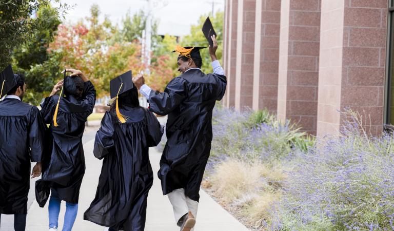 Graduates celebrating