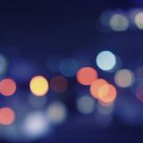 Abstract city lights in the night