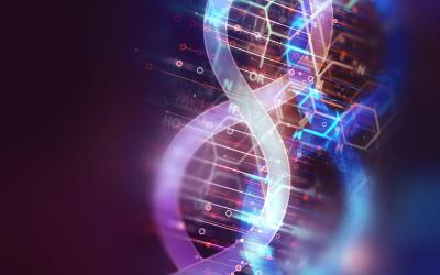 Abstract image of DNA sequence