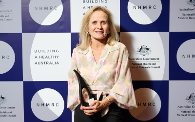 Professor Lewin AO at NHMRC’s Research Excellence Awards