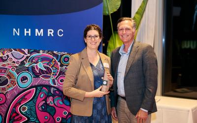 Dr Katie Lee with Professor Jonathon Carapetis