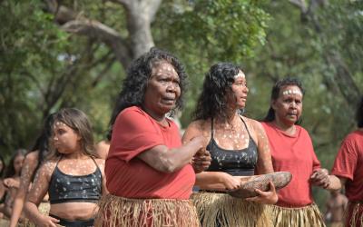Aboriginal women dancing