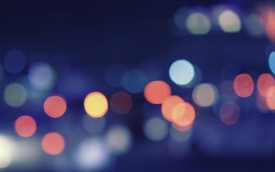 Abstract city lights in the night